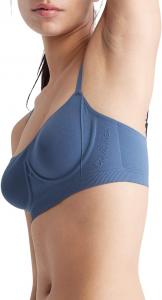 Calvin Klein Womens Bonded Flex Unlined Balconette Bralette, Crayon Blue