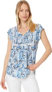 Женский топ Tommy Hilfiger Garden Pintuck Ladder, Breeze Multi