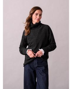 Женский шерстяной свитер с высоким воротником Geelong Celtic & Co, Charcoal