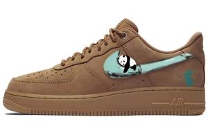 Кастомизированные кроссовки Nike Air Force 1 Unisex, коричневый
