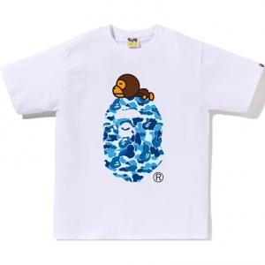 Футболка Bape Abc Camo Milo On Big Ape A BATHING APE, белый