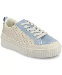 Женские повседневные кеды Pazey на платформе со шнуровкой Journee Collection, синий