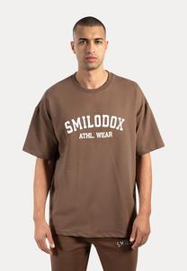 Футболка Smilodox PRINT LOGO KAYSON, Dunkelbraun/Dark Brown