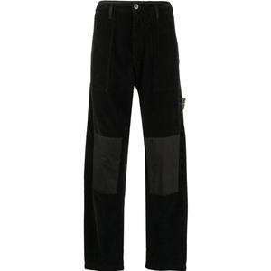 Брюки-карго мужские Stone Island с вставками, черный