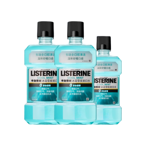 Listerine Освежающие ополаскиватели для полости рта Ice Blue для свежего дыхания, ухода за деснами и предотвращения образования зубного налета Ароматы, способствующие очищению