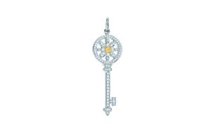 TIFFANY & CO. Коллекция Keys Platinum Chainless украшения подвески Women's Silver