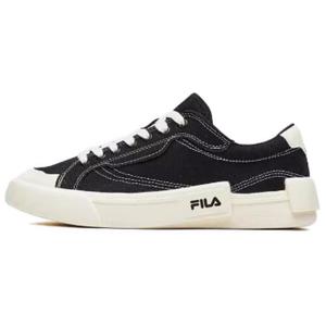 Женские туфли POP Canvas Low-top черного/белого цвета Fila Fusion