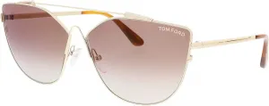 Солнцезащитные очки Tom Ford FT0563 28G Shiny Rose Gold Jacquelyn Pilot, категория линз 2, Gold