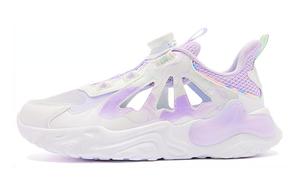 QIAODAN Амортизация, износостойкие низкие детские повседневные кроссовки white purple