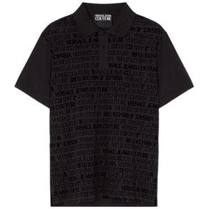 VERSACE JEANS COUTURE Мужская черная поло