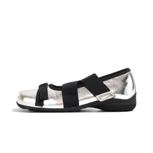 Туфли Мэри Джейн на массивном каблуке для женщин Old Meow, Silver