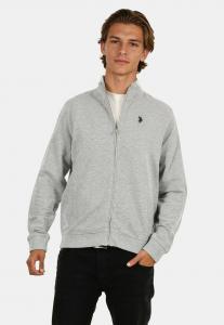 Толстовка U.S. Polo Assn. Zip-up sweatshirt, Grau Meliert/Grey