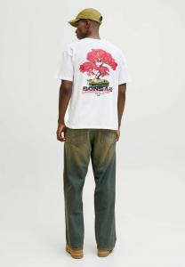 Футболка Jack & Jones Print T-shirt, Bright White/Off-White