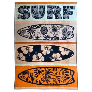 Пляжное полотенце махровое велюр жаккард конча  Le Comptoir De La Plage, оранжевый