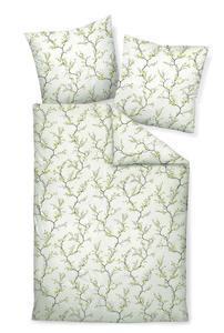 Постельное белье фланель из шиншиллы Janine, зеленый/светло-зеленый