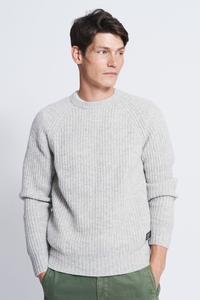Свитер Tay Fisherman в рубчик с круглым вырезом Aubin, серый