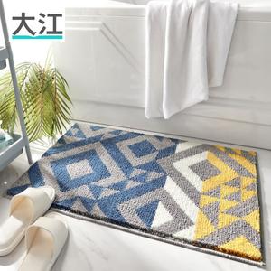 Dajiang Ковер 40х60 см для ванной/прихожей, ворсовый, с противоскользящим основанием TPR
