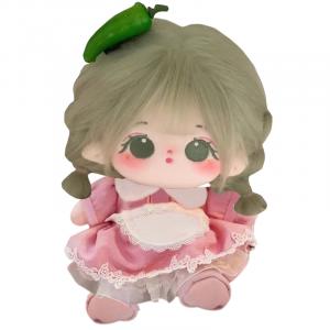 Круглый фритюрный аппарат для еды шерсть хлопок цветок детская кукла со скелетом тряпичная кукла куклы плюшевая кукла высота 20см Happy Fish