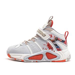 Детские баскетбольные кроссовки Anti-Slip And Wear-Resistant Lightweight HOBIBEAR, бежевый/красный