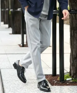 Брюки из эластичной ткани в елочку Доступны большие размеры (3L, 4L) S-4L Union Station, цвет Light Gray