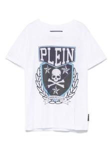 Футболка с круглым вырезом Philipp Plein Junior, белый
