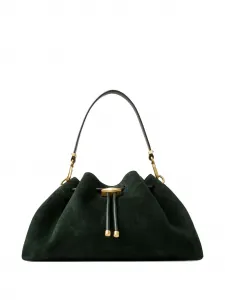 Сумка-ведро Medium Cinch Jimmy Choo, зеленый