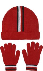 Комплект Tommy Hilfiger для мальчиков: шапочка и волшебная перчатка, Red