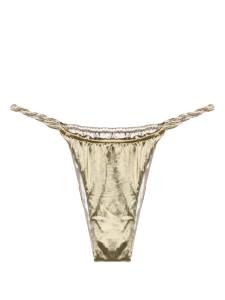 Isa Boulder двусторонние плавки бикини с плетеными ремешками, зеленый