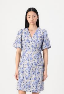 Повседневное платье CINDY WRAP DRESS YAS, синий