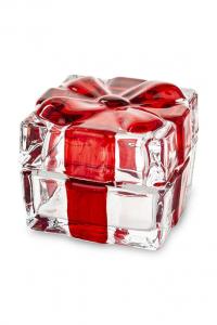 Контейнер с крышкой 5,5 х 7 х 7 см Inne, красный