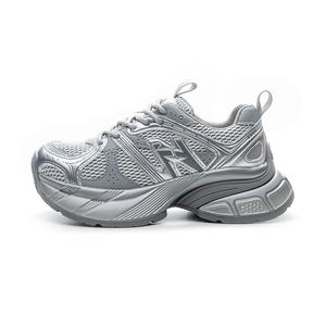 BENZI Антискользящие и износостойкие легкие утолщенные кроссовки на платформе для женщин серебристые, цвет Silver