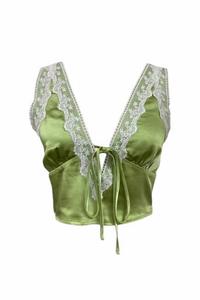 Комплект из рубашки и юбки цвета лайма Bailey Rose, цвет lime