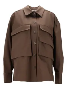 Рубашка с накладными карманами P.A.R.O.S.H., коричневый