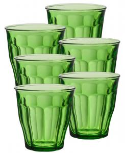 Duralex Picardie Green Picardie Tumbler 8 3/8 унции. - Набор из 6 шт