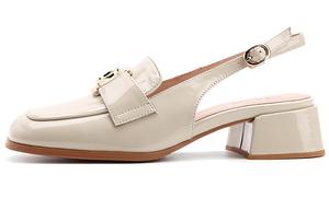 Туфли на высоком каблуке женские абрикосовые Satchi, кремовый