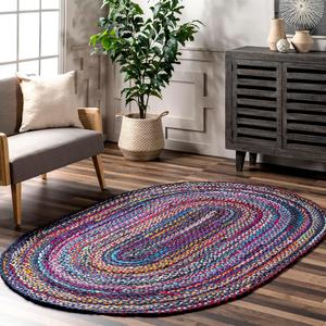 nuLOOM Tammara Bohemian ковер 92 x 153 см ручного плетения, овал, Blue