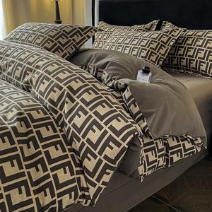 Antarctic Пододеяльник 160х210 см из хлопка, флисовая ткань, цвет 芬迪【暖感磨毛工艺】