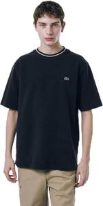Мужская футболка Lacoste TH019J-99 официального цвета, трикотажная, индиго