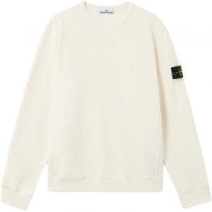 Свитшот с нашивкой-логотипом STONE ISLAND, слоновая кость