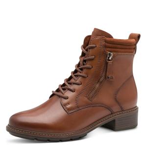 Ботильоны на шнуровке Tamaris, Cognac