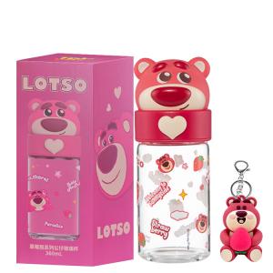 Стаканы Lotso Glass Disney, Strawberry Bear Water Cup + Pendant