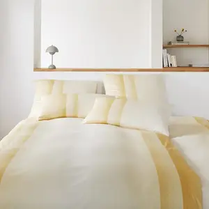 Элегантный комплект постельного белья, силуэт Мако, цвет медово-желтый, размер 135х200+80х80 Elegante