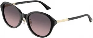 Солнцезащитные очки с коричневым градиентом от Jimmy Choo, 500046 - Black - Pink Gradient Grey