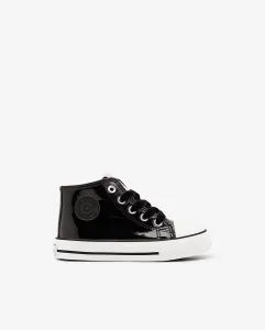 Высокие лаковые кроссовки для девочки на молнии сбоку Conguitos, черный