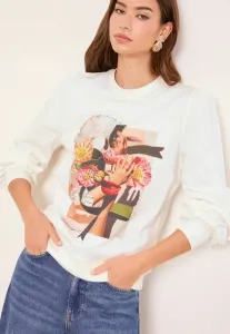 Толстовка стандартного кроя Lipsy, White Bisou Print