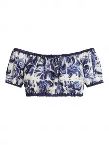 Топ с принтом пейсли Dolce & Gabbana, синий