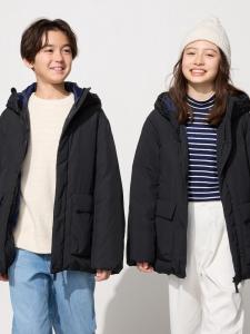 Пуховая парка Uniqlo kids, 09 черный