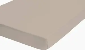 Простыня на резинке biberna jersey 0077866 цвет: серо-коричневый, размер: 1x 90x190 см - 100x220 см Biberna