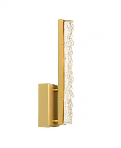 16-Дюймовый металлический настенный светильник со встроенным светодиодом Cwi Lighting, brass