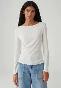 Топ с длинными рукавами из тонкой ткани Opus, Milk